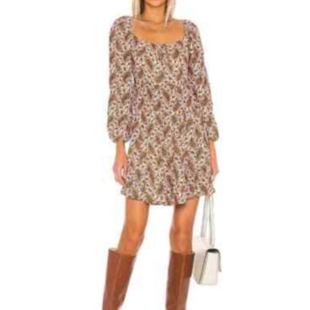 Faithful the Brand Naline Paisley Mini Dress Sz L